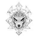 celtic triskle tattoo design idea