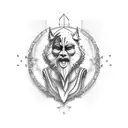 Emerald City from wizard of oz simple small outline tattoo design idea
