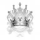 Queen's Crown tattoo design idea
