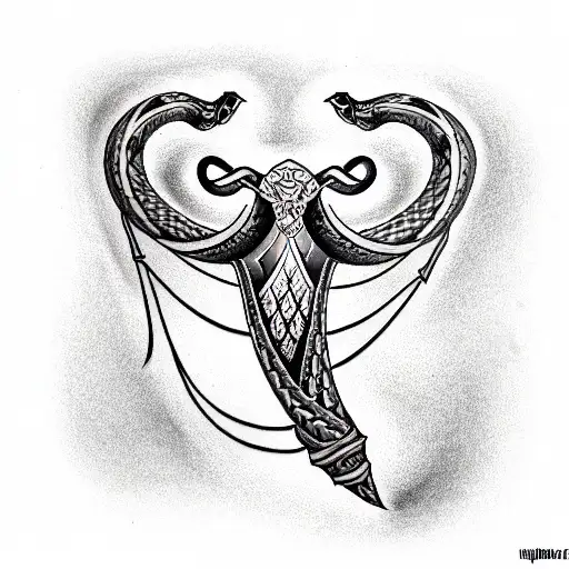viper tattoo design idea