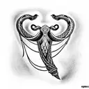 viper tattoo design idea
