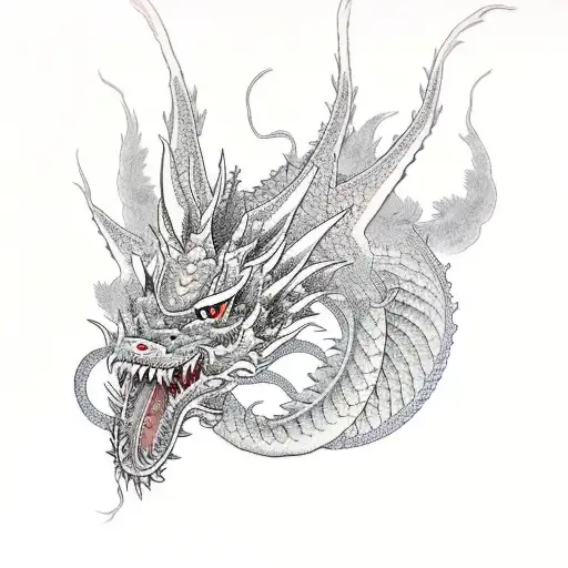 Tribal Dragon Heart Tattoo , Png Download - Dragon Tattoo For Neck,  Transparent Png - kindpng