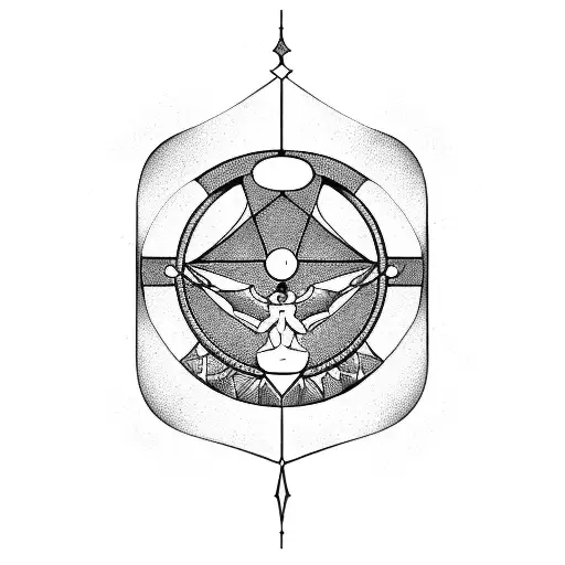 sagittarius,libra and virgo in one tattoo design idea