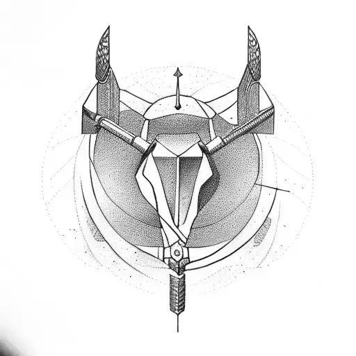 sagittarius,libra and virgo in one tattoo design idea