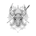 sagittarius,libra and virgo in one tattoo design idea