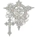 catholic cross tattoo tattoo design idea