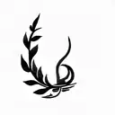 a laurel wreath tattoo design idea