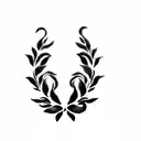 a laurel wreath tattoo design idea