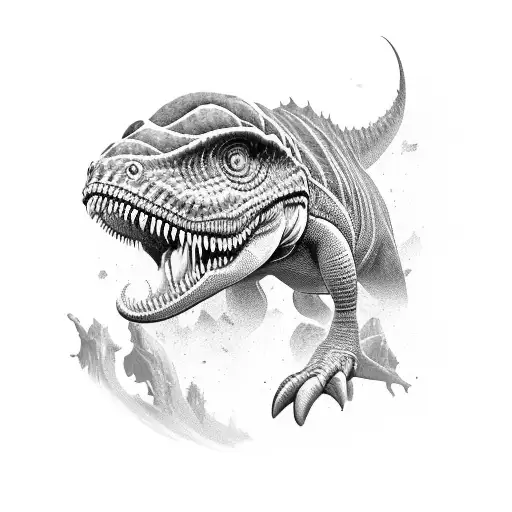 Small, Dino, Grayson, 02/02/2022 tattoo design idea