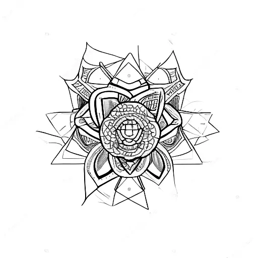 palabra metanoia rodeada de elemento que representen la transformación y renacimiento tattoo design idea