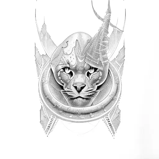 USA and dunes  tattoo design idea