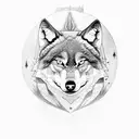 full Wolf with arrows in his back tattoo design idea