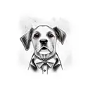Dog tattoo design idea