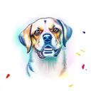 Dog tattoo design idea