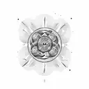 the triple moon tattoo design idea