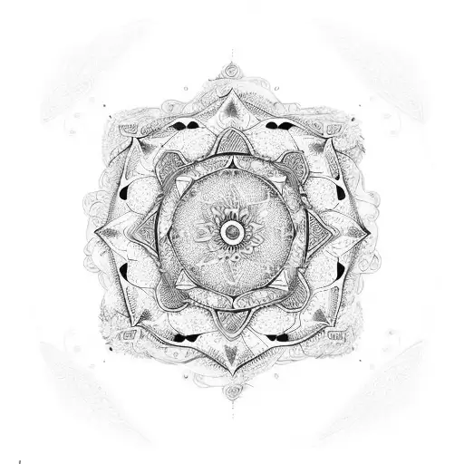 An intricate mandala design incorporating elements of the client's favorite outdoor activities. tattoo design idea