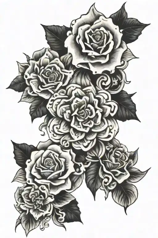 motivation and family  tattoo design idea