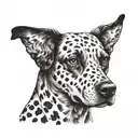 dog dalmatian tattoo design idea