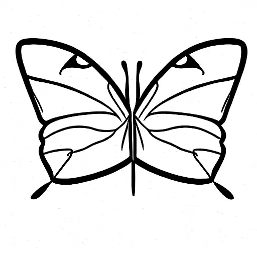 three butterflies with different flying positions  tattoo design idea