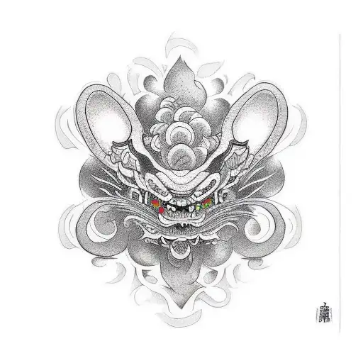 namakubi tattoo design idea