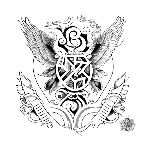 Create a tattoo design that incorporates the phrase 'Recuerdo mi futuro, fabrico mi pasado' in an elegant and meaningful tattoo design idea