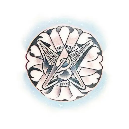 A traditional-style tattoo featuring a wine barrel with a Coldplay lyric incorporated into the design tattoo design idea