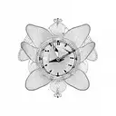 butterfly with clock tattoo design idea