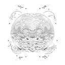 Ocean Wave tattoo design idea