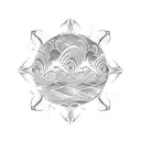 Ocean Wave tattoo design idea