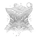 Ocean Wave tattoo design idea