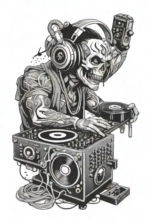 DJ IZZY tattoo design idea