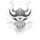 Taurus tattoo design idea