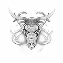 Taurus tattoo design idea