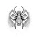 Taurus tattoo design idea
