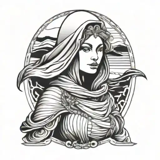 lady jessica from dune tattoo design idea