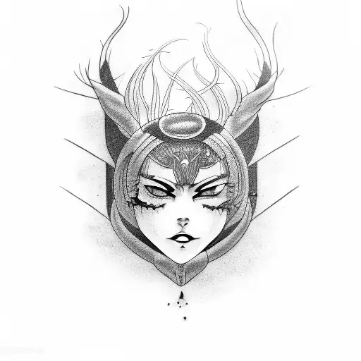 Nagato pain tattoo design idea