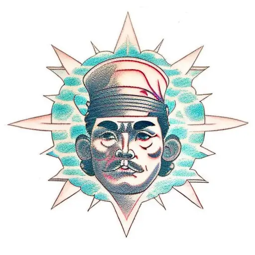 the word stoicism written in japanese tattoo design idea