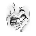 lips  tattoo design idea