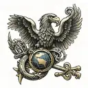 usmc eagle globe and anchor tattoo design idea