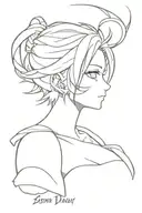 seven deadly sins anime tattoo design idea