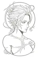 seven deadly sins anime tattoo design idea