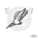 dove olive branch tattoo design idea