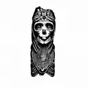 a mummy  tattoo design idea