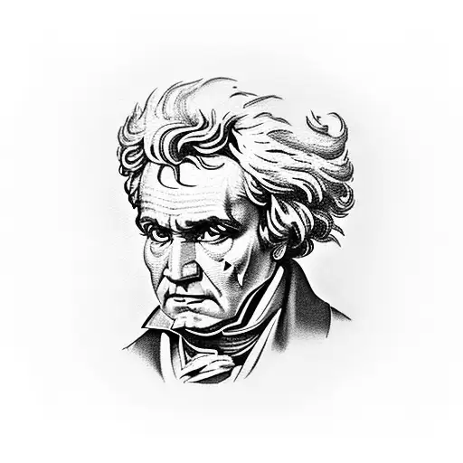 Ludwig von beethoven tattoo design idea