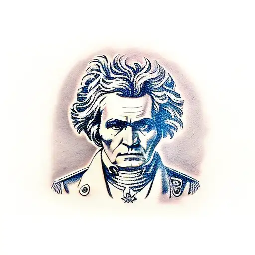 Ludwig von beethoven tattoo design idea