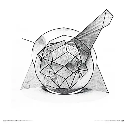 Dice with hourglass  tattoo design idea