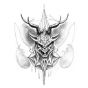 satanic tattoo design idea