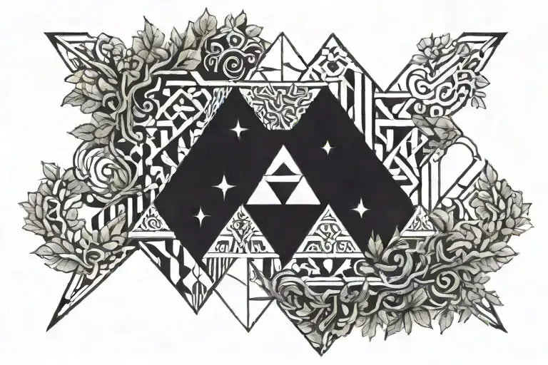 hidden forest zelda tattoo design idea