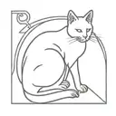 cat rainbow bridge tattoo design idea