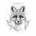 fox tattoo design idea
